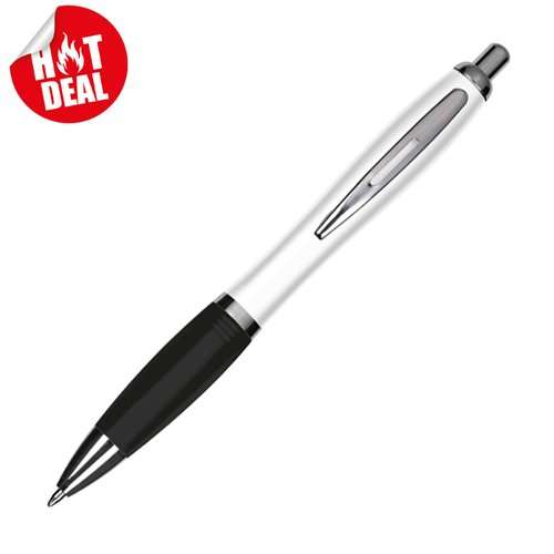 Kugelschreiber mit weißem Schaft