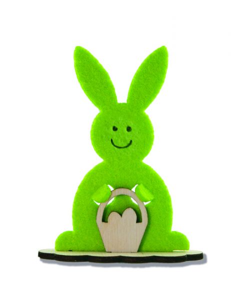 Steckfigur Hase in Werbekarte