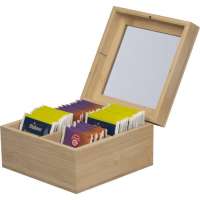 Vorschau: Teebox aus Bambus für 40 Teebeutel Vorschau: Teebox aus Bambus für 40 Teebeutel