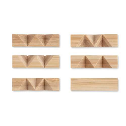 CUBENATS Holzpuzzle/Gehirnjogging Bambus