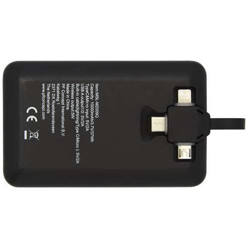 Kano kabellose 10,000 mAh Powerbank mit 3 in 1 Kabel
