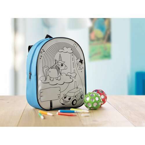 BACKSKETCHY Rucksack mit 5 Filzstiften