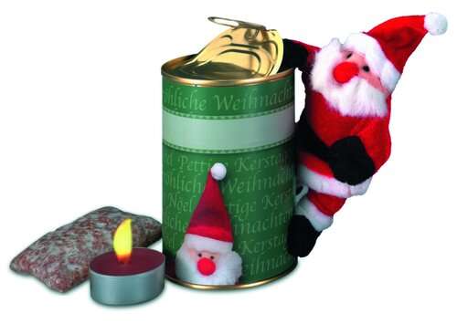 Magnetischer Weihnachtsmann in der Dose