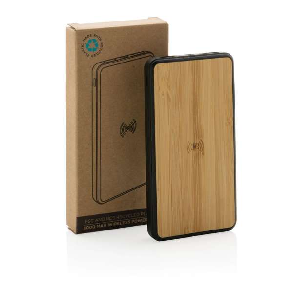 FSC® & RCS Rplastic 8.000mAh Wireless Powerbank