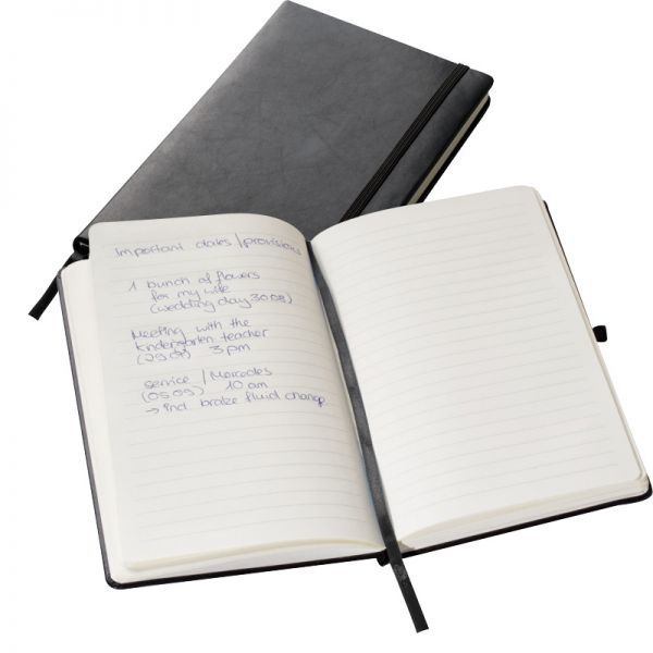 A5 Notizbuch mit Kunstlederumschlag