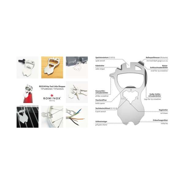 ROMINOX® Key Tool Little Shopper 14 functions (Männchen)