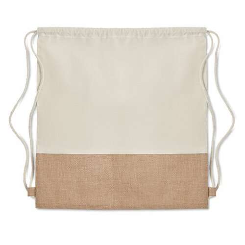 INDIA Beutel mit Kordelzug Jute