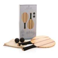 Vorschau: Frescobol Tennis-Set aus Holz Vorschau: Frescobol Tennis-Set aus Holz
