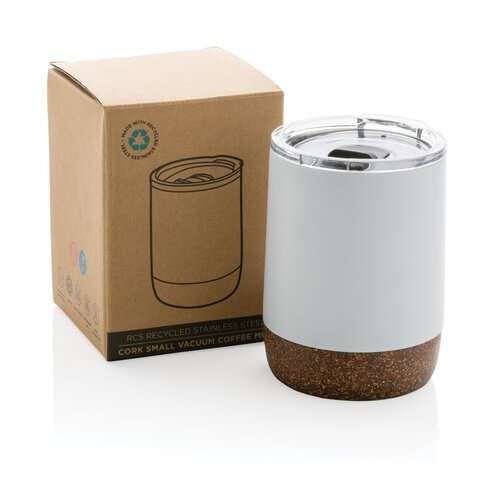 Kleine Vakuum-Kaffeetasse aus RCS rSteel &amp; Kork