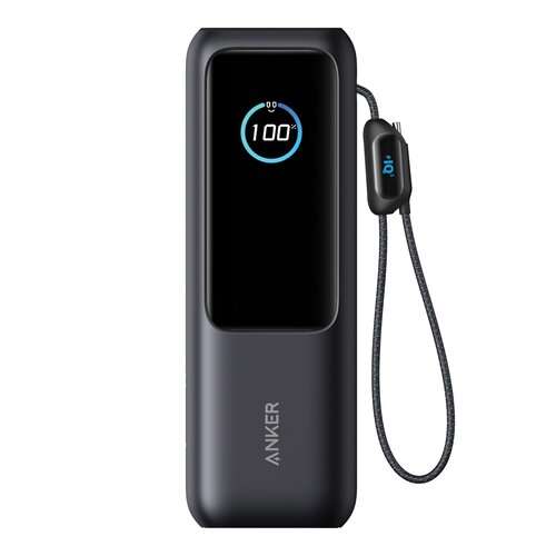 Anker Powerbank 25.000mAh-165W, mit integr. einziehb. Kabel
