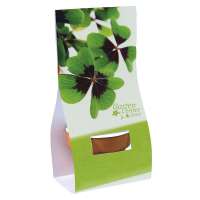 Vorschau: Logo-Töpfchen Überreichverpackung mit Samen - Glücksklee (* Je nach Verfügbarkeit der Glücksklee-Zwi Vorschau: Logo-Töpfchen Überreichverpackung mit Samen - Glücksklee (* Je nach Verfügbarkeit der Glücksklee-Zwi