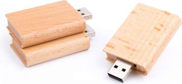USB Stick Wood Book