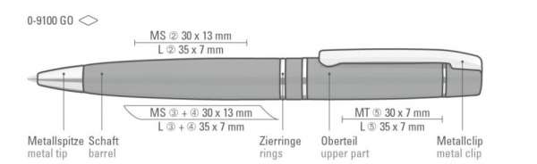 Uma Metallkugelschreiber VIP Go
