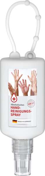 Handreinigungsspray, 50 ml Bumper Body Label (R-PET)