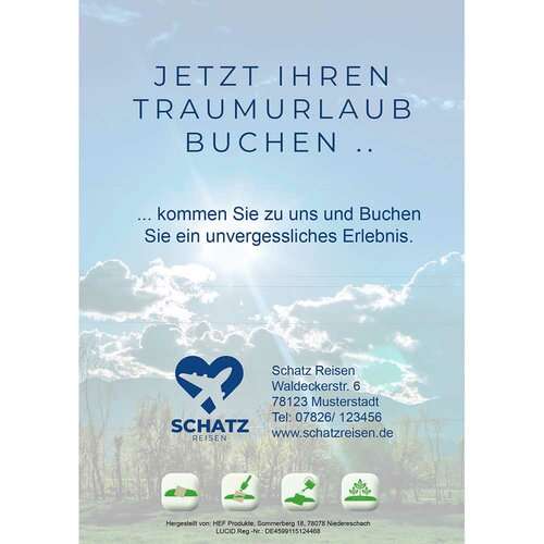 Samenpapier auf A6-Karte