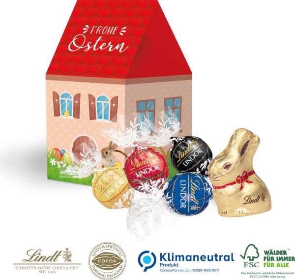 Lindt 3D Präsent Haus süßer Füllung