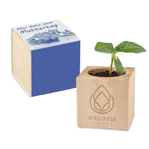 Pflanz-Holz - Standardmotiv - Muttertag - 2 Seiten gelasert