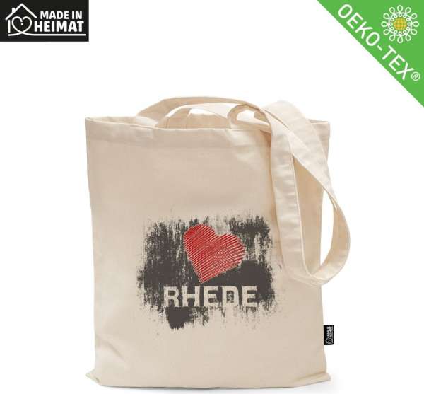 Baumwolltasche MADE IN HEIMAT, lange Henkel