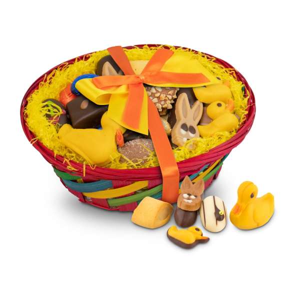 Großer Osterkorb mit Confiseriespezialitäten