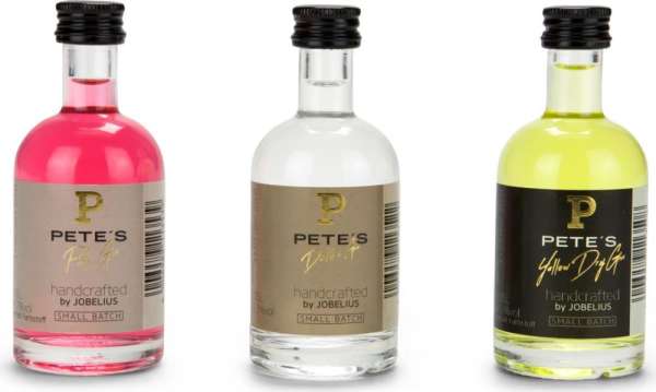 Geschenkset - Präsenteset: Gin-Tasting, 3 exklusive Gin-Sorten