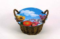 Vorschau: Weiden Körbchen blühendes Wachstum, bunte Blumenmischung, 1-4 c Digitaldruck inkl. Vorschau: Weiden Körbchen blühendes Wachstum, bunte Blumenmischung, 1-4 c Digitaldruck inkl.