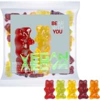 Bio Gummibärchen ohne Gelatine, ca. 30g, Express Maxi-Tüte mit Etikett