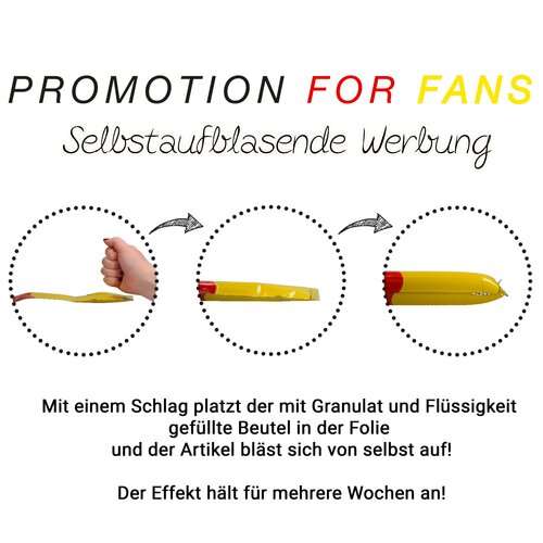 Fahne, selbstaufblasend "Deutschland", groß