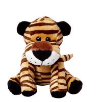 Zootier Tiger David ist aus superweichem Plüsch gefertigt.