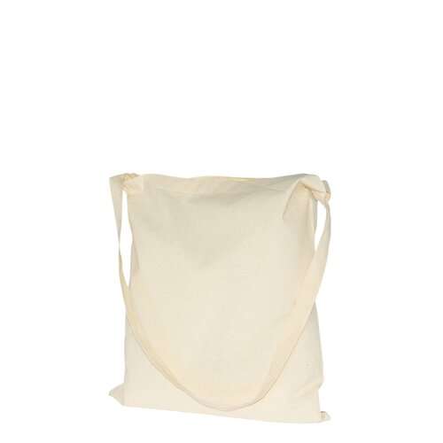 Baumwolltasche mit einem langen Griff - 135 g/m² - 38 x 42 cm