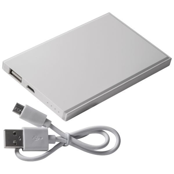Powerbank 2.200 mAh mit USB Anschluss, inkl. Ladekabel