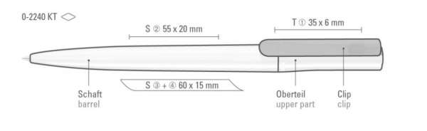 Uma Drehkugelschreiber Uma Recycled Pet Pen Switch K Transparent