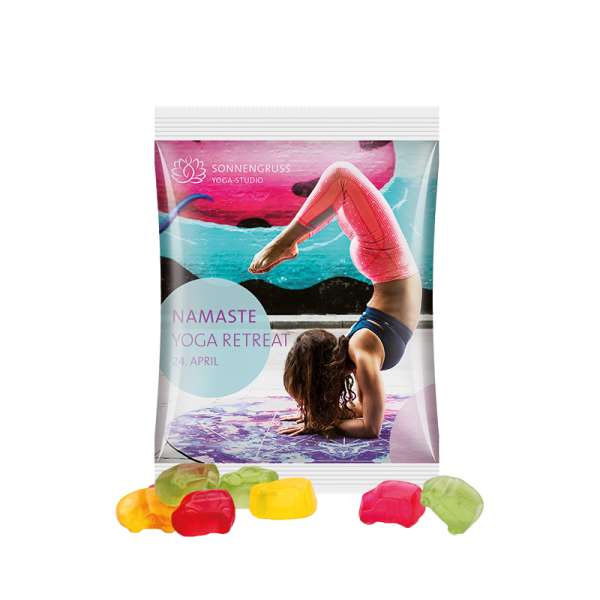 Maxitüte, Folie weiß, Trolli Fruchtgummi Auto-Mischung