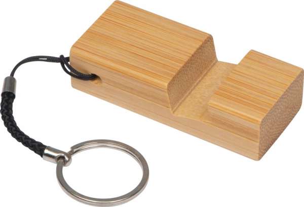 Schlüsselanhänger Bambushandyhalter