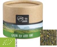Bio Grüner Tee mit Minze, ca. 10g, Eco Pappdose Mini