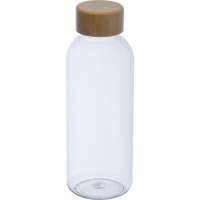 PET Trinkflasche mit Bambusdeckel, 600 ml