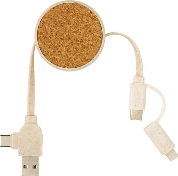 Kork und Weizen 6-in-1 Ladekabel