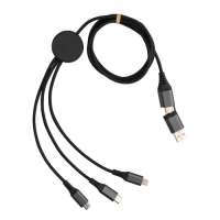 Vorschau: Terra 120cm 6-in-1-Kabel aus RCS recyceltem Aluminium Vorschau: Terra 120cm 6-in-1-Kabel aus RCS recyceltem Aluminium