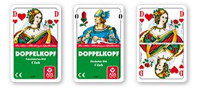 Doppelkopf Französisches Bild inkl. Werbedruck