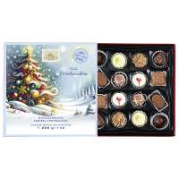 Weihnachtspräsent Trüffel und Pralinen-Auslese mit Einschieber
