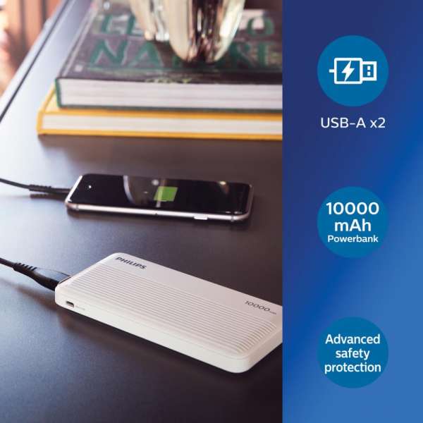 Philips 10.000 mAh Slim Powerbank