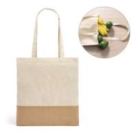 Vorschau: MERCAT. Tasche aus 100% Baumwolle (160 g/m²) mit Details aus Jute-Imitat Vorschau: MERCAT. Tasche aus 100% Baumwolle (160 g/m²) mit Details aus Jute-Imitat