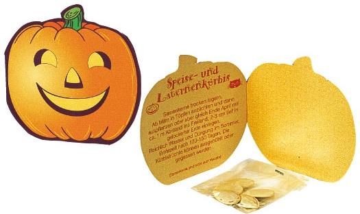Klappkärtchen Halloween, Kürbis, 1-4 c Digitaldruck inklusive