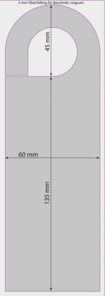 Türanhänger Blühendes Willkommen, 1-4 c Digitaldruck inklusive