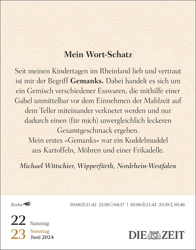 Was mein Leben reicher macht Abreißkalender als Werbeartikel ab 8,43