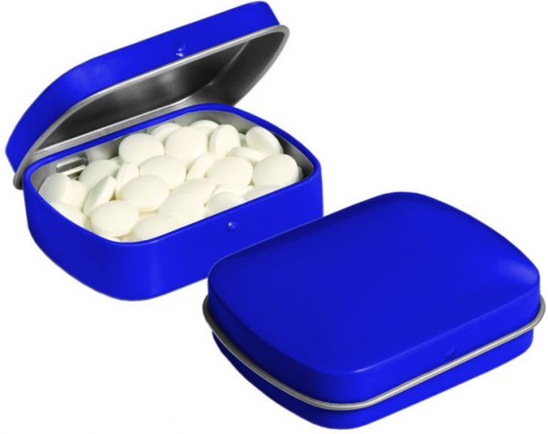 Mini Klappdeckeldose Pfefferminz individuelle Form