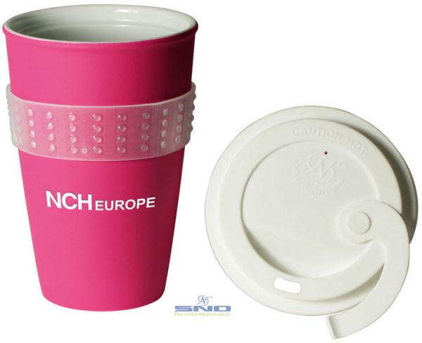Porzellanbecher Coffee2Go, 13 cm