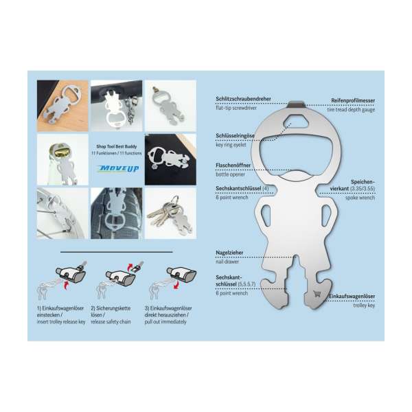 ROMINOX® Shop Tool Best Buddy - 11 Funktionen