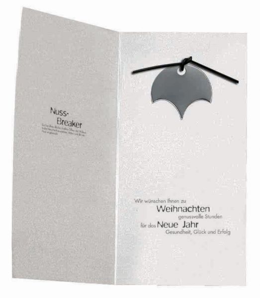 Nussbreaker-Karte, 1-4 c Digitaldruck inklusive, ohne Kuvert