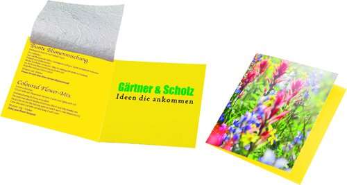Samenpapier Blumenkärtchen