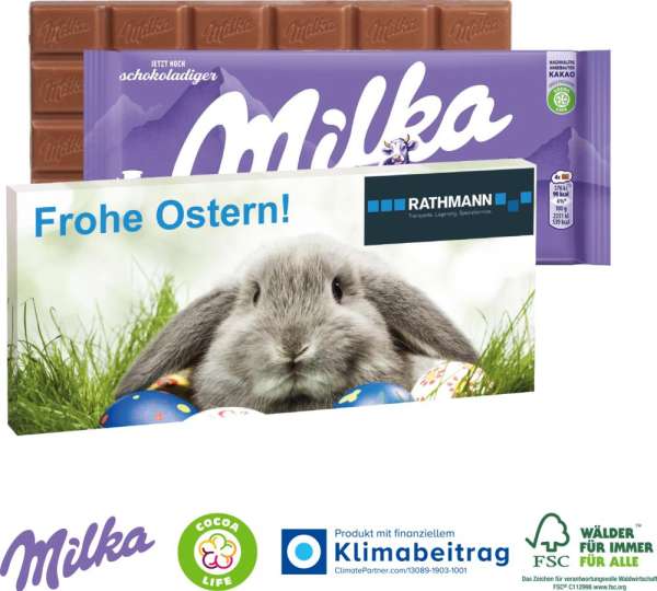 Schokolade von Milka, 100 g